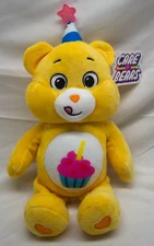 Care Bears SOFT YELLOW BIRTHDAY BEAR 12" Plush Stuffed Animal TOY 2021 NEW