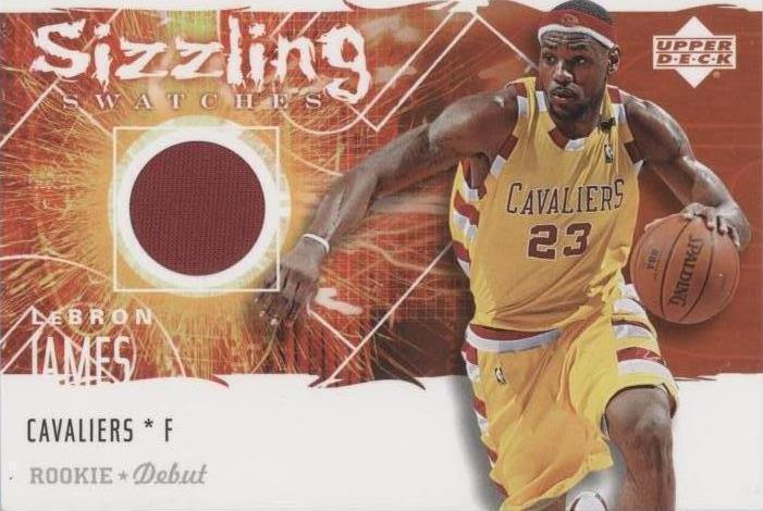 2005-06 Upper Deck Rookie Debut - Sizzling Swatches LeBron James