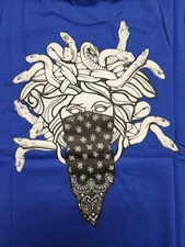 Crooks & Castles Mens Royal Blue Graphic Print T-Shirt New NWT FREE SHIP