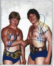 **PLEASE READ** MBO  Ted DiBiase  Bob Backlund Signed Wrestling Photo w/COA