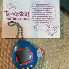 Tamagotchi Original 1997 Blue Pink Yellow NOS Not Tested  READ