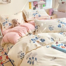 Pure Cotton Four Piece Set 100 Cotton Duvet Cover Cotton Bed Sheet Duvet Cover