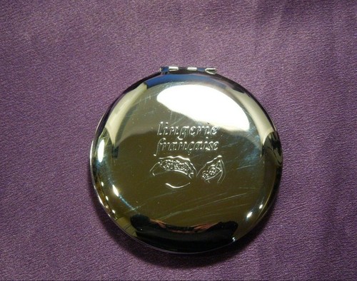 Lingerie Francaise Chrome Compact Mirror