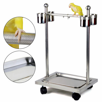 bird perch stand with wheels