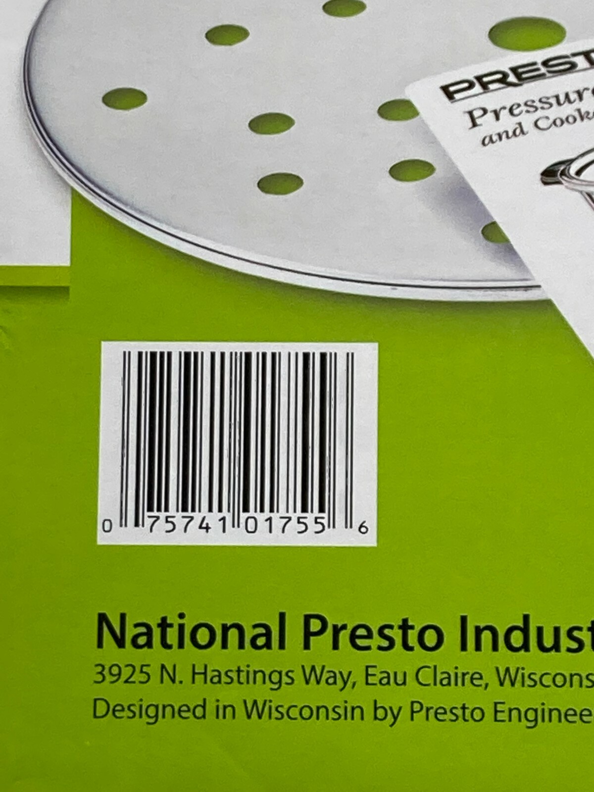 Presto 16 Quart Pressure Canner and Cooker Model 01755 Aluminum Qt Canning Jar