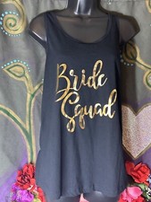 Ladies Tank Top Bride Squad Shirt Bridal Party T-Shirt Bachelorette Shirts Gift