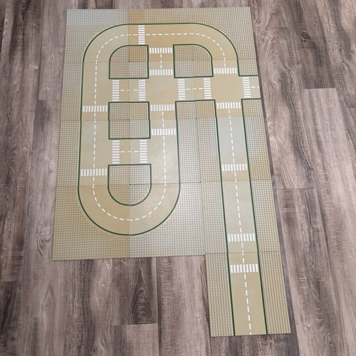 Lego City Straße Straße Grundplatten grau Vintage 1978 Verfärbungen Menge 13