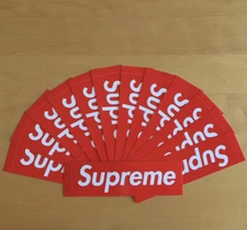 Supreme Red Box Logo Sticker SET OF 10 BULK 100% Authentic