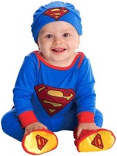 Rubie's DC Super Friends Superman Infant Halloween Costume NIP 0-6 Months