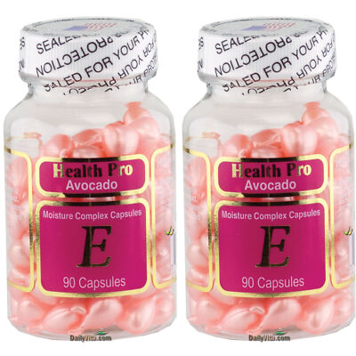 2 x Avocado & Vitamin E Moisture Skin Oil 90 Capsules Gel