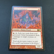 Grim Lavamancer-[Magic 2012]-Lightly Played, English-1-Regular-MTG TCG CARD
