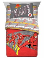 The Flash "Speed Force" Kids Reversible Bed Set -W19301317112, W25519137790