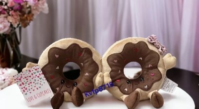 Plush Love Donut Set Shelf Sitting Valentine's Day Donuts Sweet Hearts Christmas
