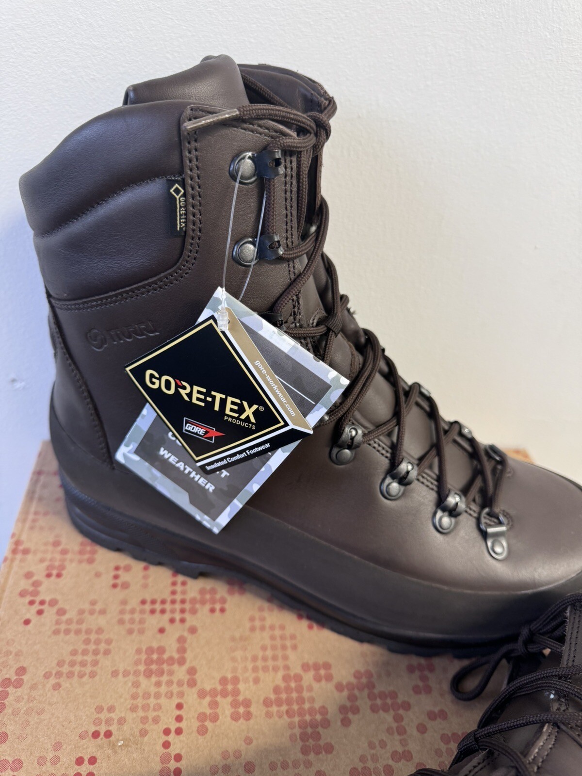 Iturri Boots Brown Cold Wet Weather Goretex Combat British Army NEW