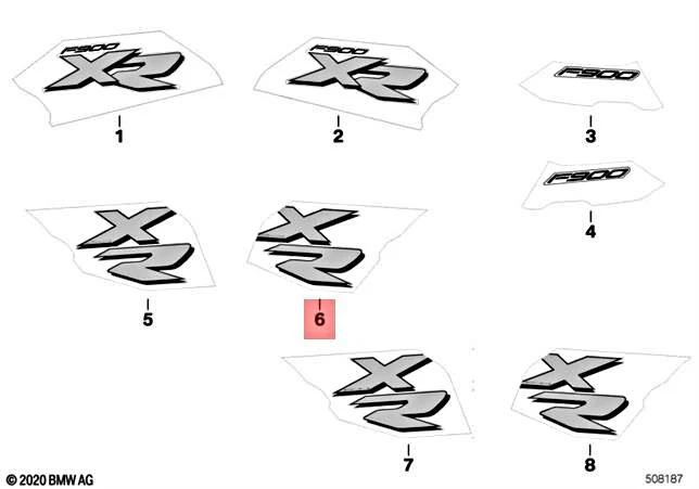 Genuine BMW K84 0K23 0K24 A2 0K41 Decor radiator cowl Right 