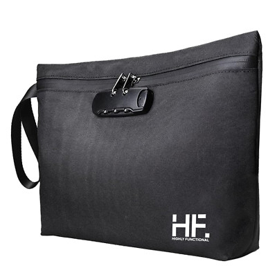 Smell Proof, Money Bag, Stash Bag, Travel Bag with Combination Lock and Zipper