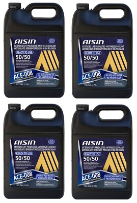 Aisin 4 Gallons Blue Extended Life Prediluted Engine Coolant Antifreeze 4 x 1gal