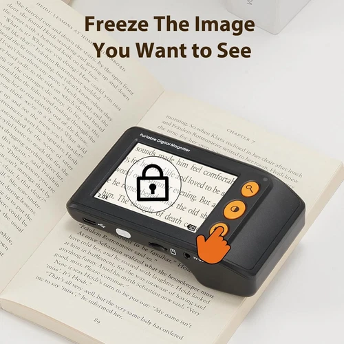 3.5“ LCD Electronic Low Vision Video Magnifier 25x Reading aid Digital Handheld - Picture 5 of 8
