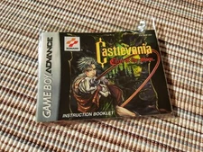 Castlevania Circle of Moon GBA Instruction Manual BOOK Only / No Box or Cart