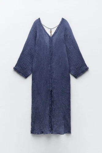 NWT ZARA LINEN KAFTAN SPECIAL EDITION S $109 7879 - 第 4/6 張圖片