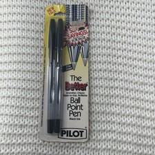 Vintage Pilot Better Ballpoint Pen Blue Purple Black Ink Fine NEW OLD STOCK