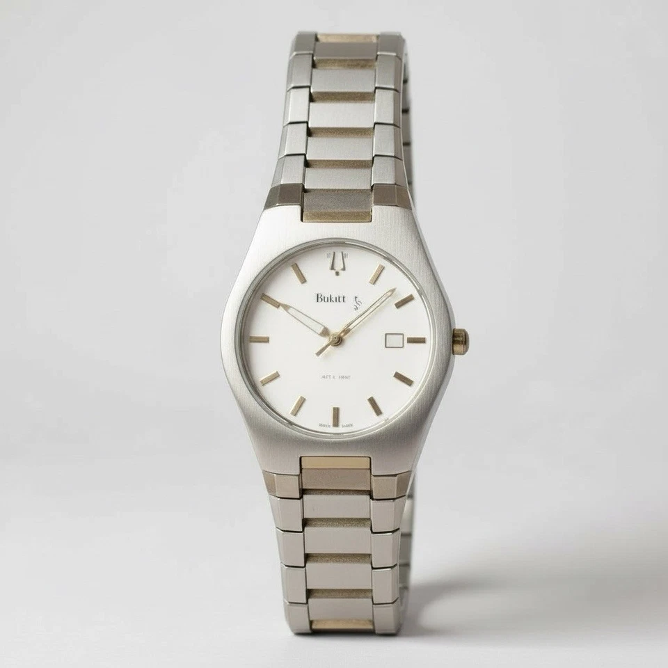 Reloj pulsera Bulova para hombre esfera plateada acero inoxidable 98B135 Foto 3 de 4