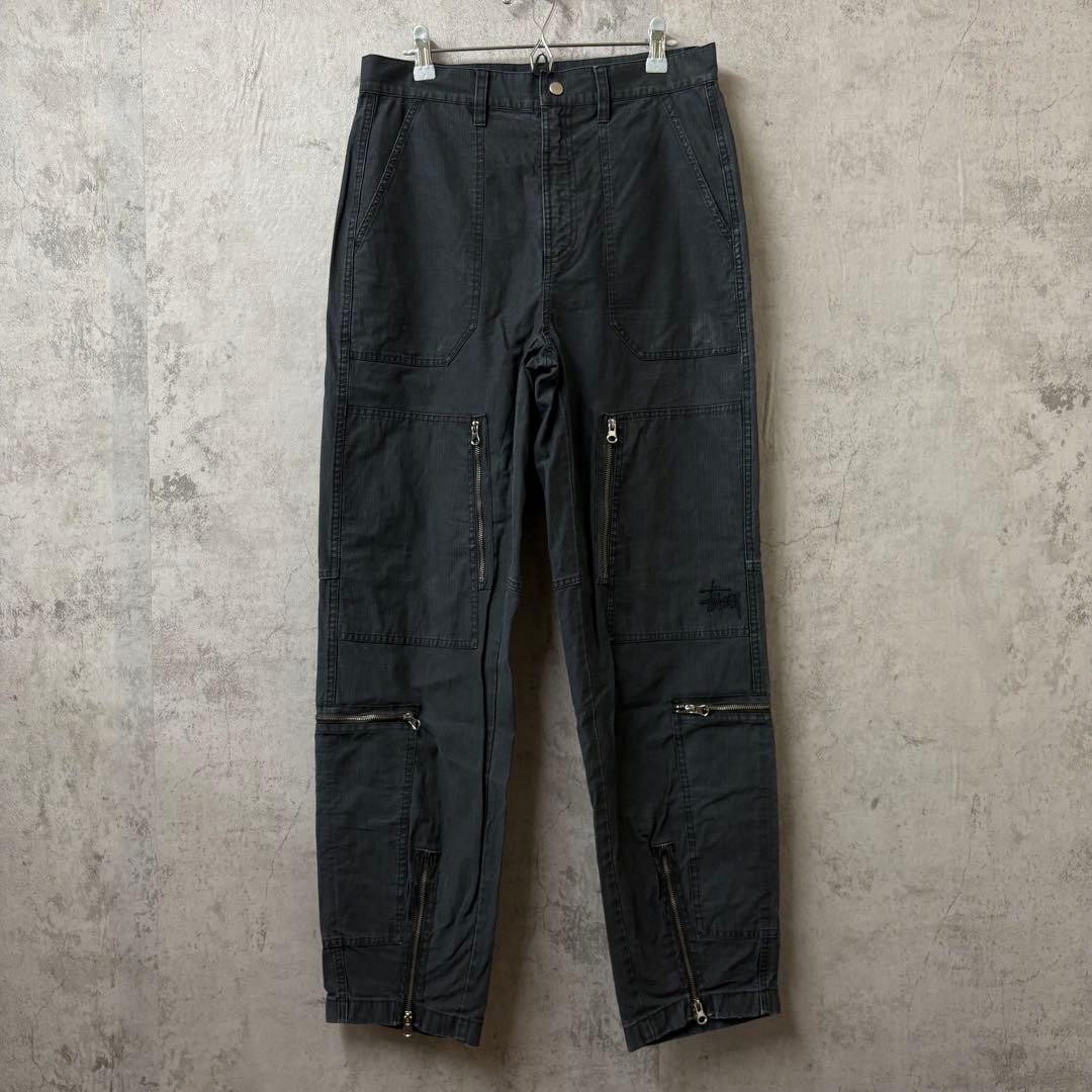 Stussy Cargo Pants Work Sold Out Model Black Men's pants  Ecool, stylish, popula image 2