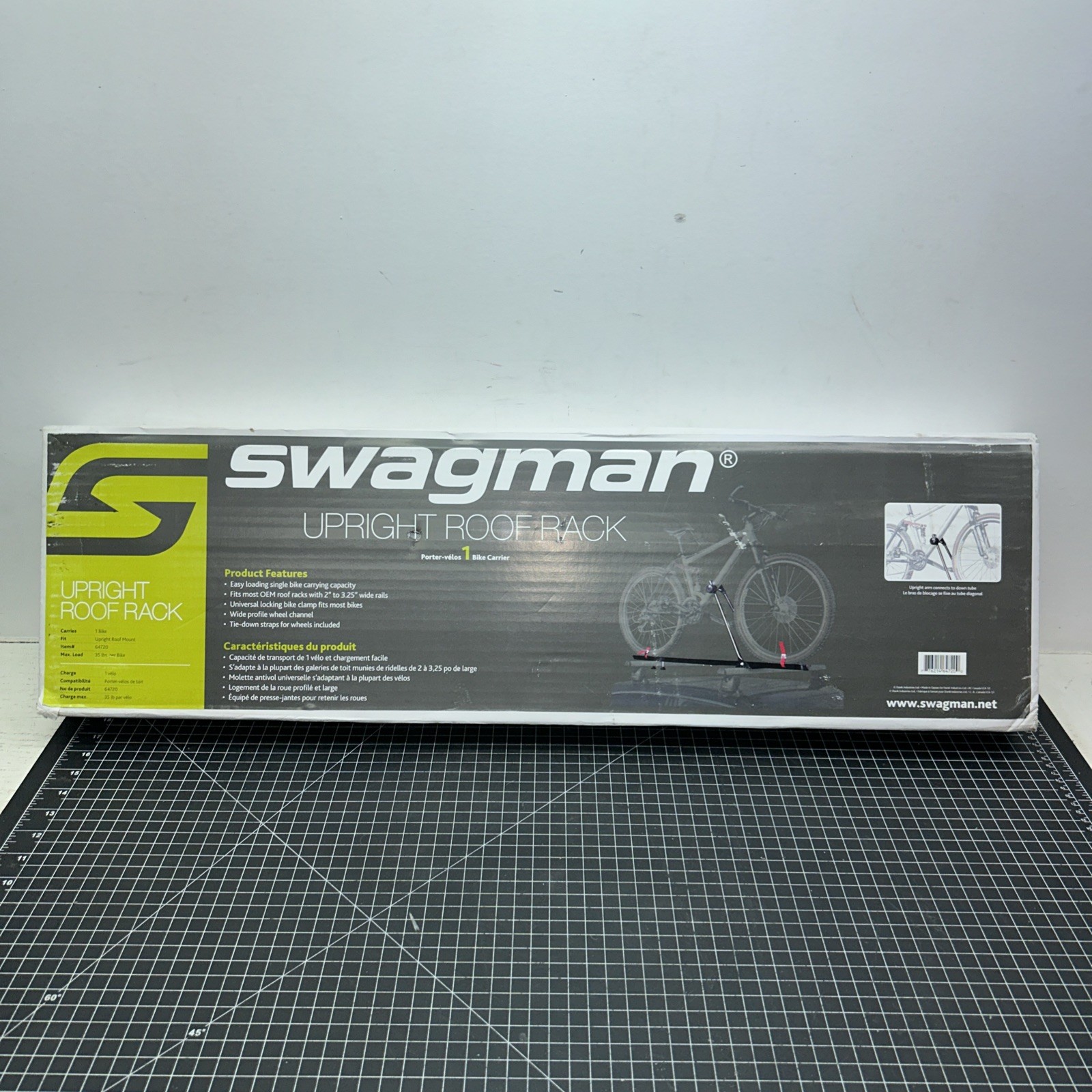 Swagman 64720 Roof Mount Bike Rack, Black
