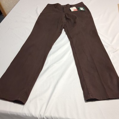 Hawker Rye Men's 29x30 Brown Essential Wash Stretch Straight Fit Chino Pants