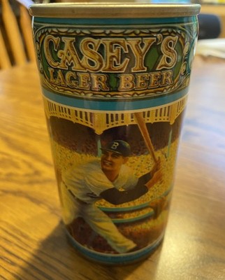 DUKE SNIDER  CASEY S LAGER BEER CAN EMPTY PULL TAB BO  VALLEY FORGE BREW CO  HOF