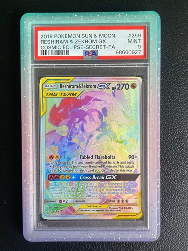 Reshiram & Zekrom-GX graded PSA 9 for sale on eBay