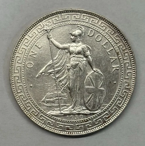 1930 Great Britain One Trade Dollar Silver