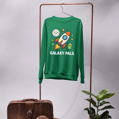 Sweatshirt Galaxy Pals Astronaute Alien Fusée Rocket à Capuche Enfant - Photo 1/4