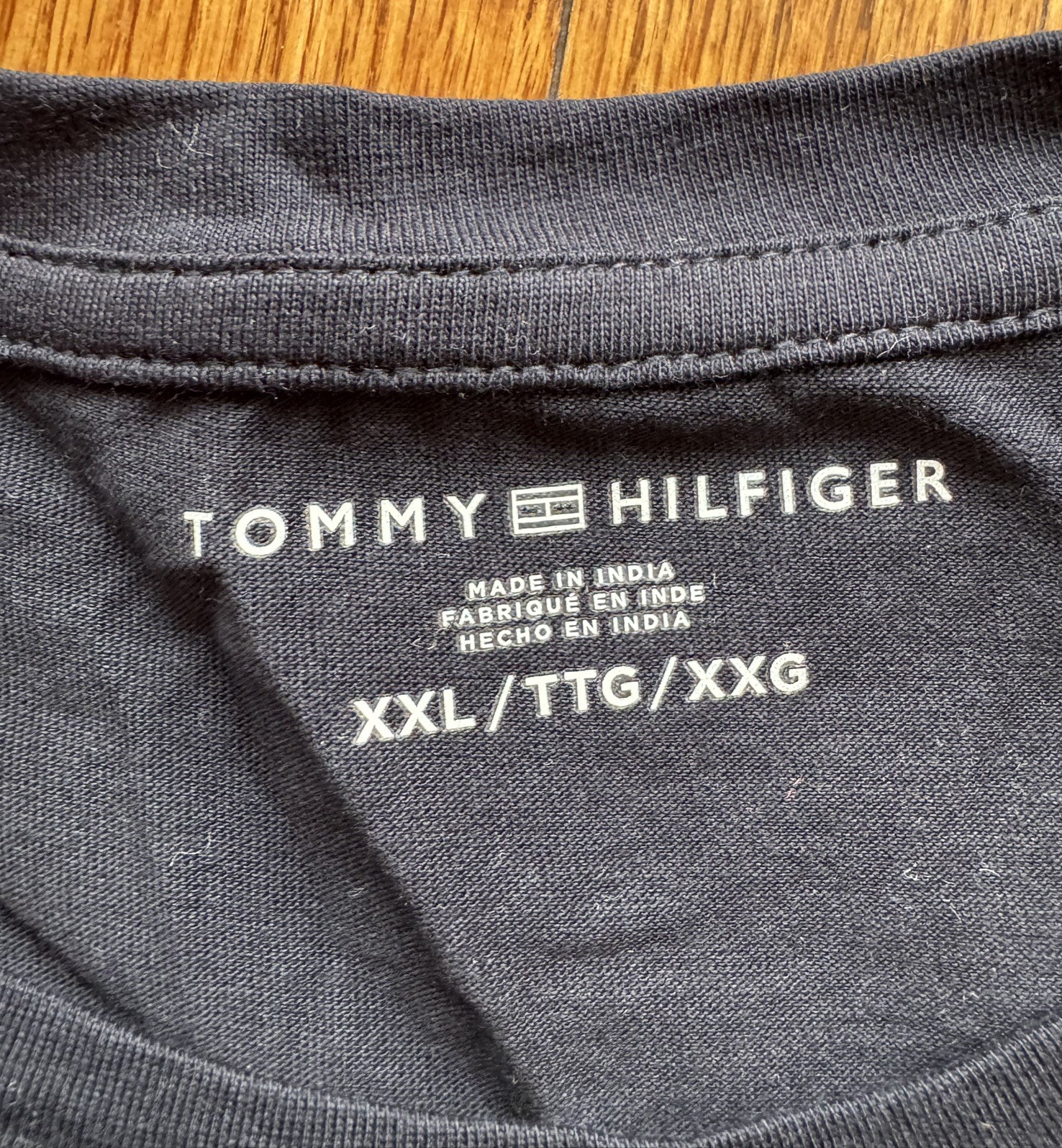 NWT Tommy Hilfiger Womens XXL Graphic T-Shirt Navy Blue 100% Cotton thumbnail 2