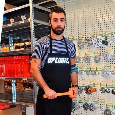 Werkstattschürze Optimiz schwarz Einheitsgröße - 100% Baumwolle