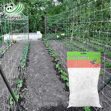 100pcs Garden Trellis Netting Heavy-Duty Plant Support for Climbing Vines - NEW