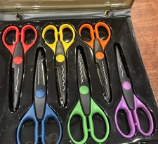 Crafting Scissors Collection Set of 6 Decorative Edge Cutting Scrapbooking