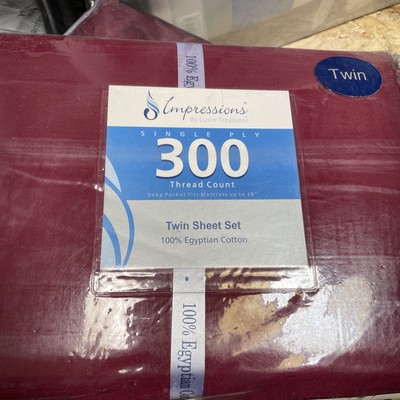 100 % Ägyptische Baumwolle Einlagig 300 Fadenzahl Twin Laken Set