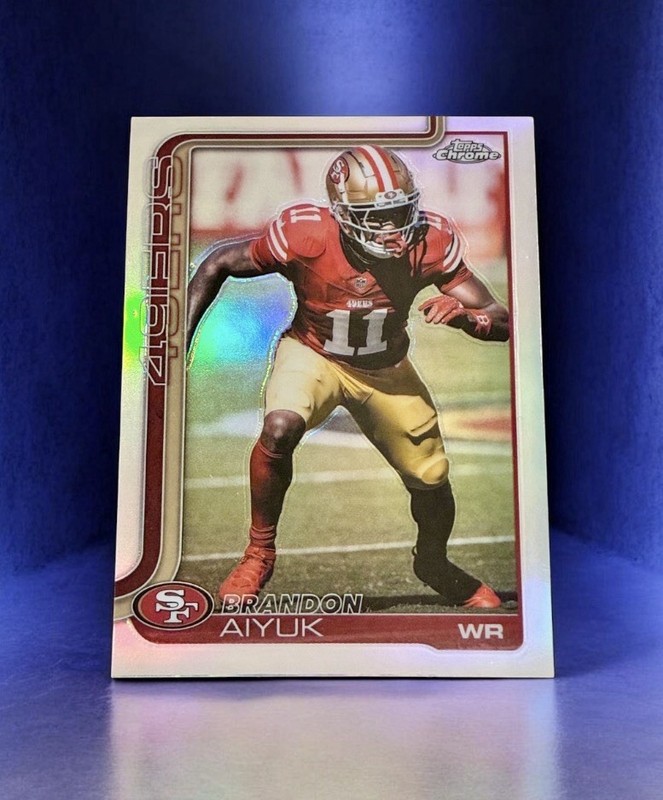 2025 Topps Chrome BRANDON AIYUK Refractor #266 San Francisco 49ers