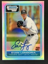 2006 Bowman Draft Picks & Prospects #DP66 Evan Longoria Auto Refractor #/500