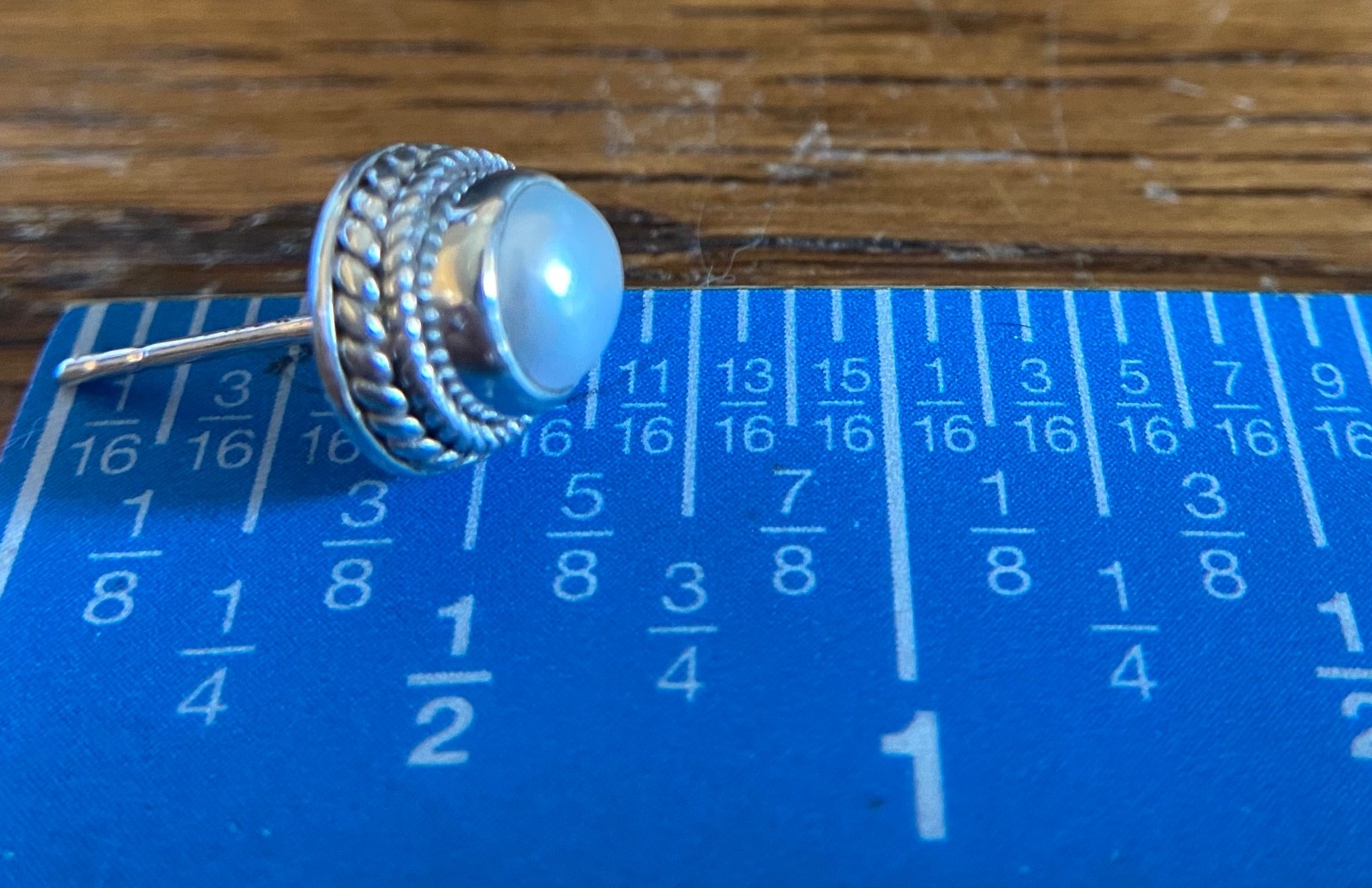 Sarda, Bali Handmade, Lovely, Sterling & Fresh Water Pearl, Stud Earrings