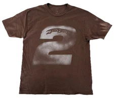 Travis Scott JackBoys 2 A2 Tee L Brown NEW *spots, holes