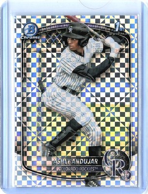2025 Bowman Ashly Andujar #BCP-20 Chrome Prospects X-Fractor Baseball Card