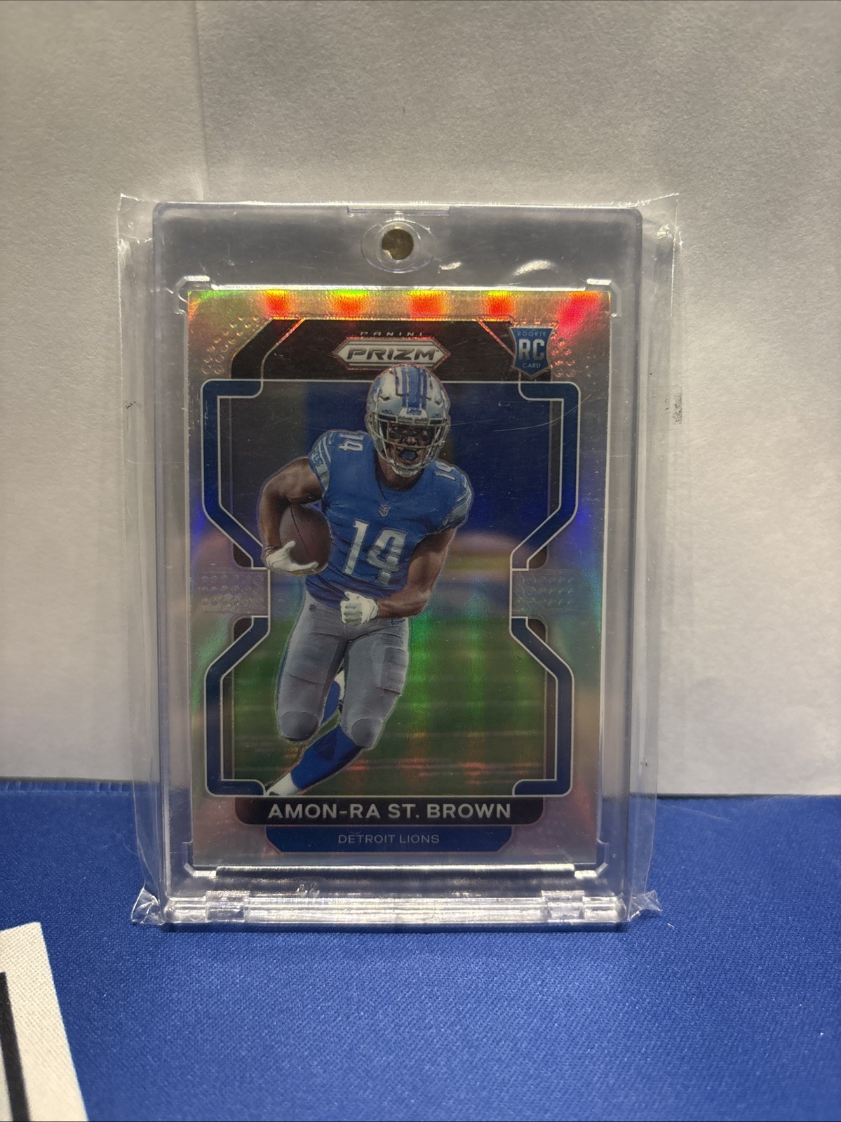 2021 Panini Prizm - Rookie Variation Amon-Ra St. Brown #V-358 Silver Prizm (RC)