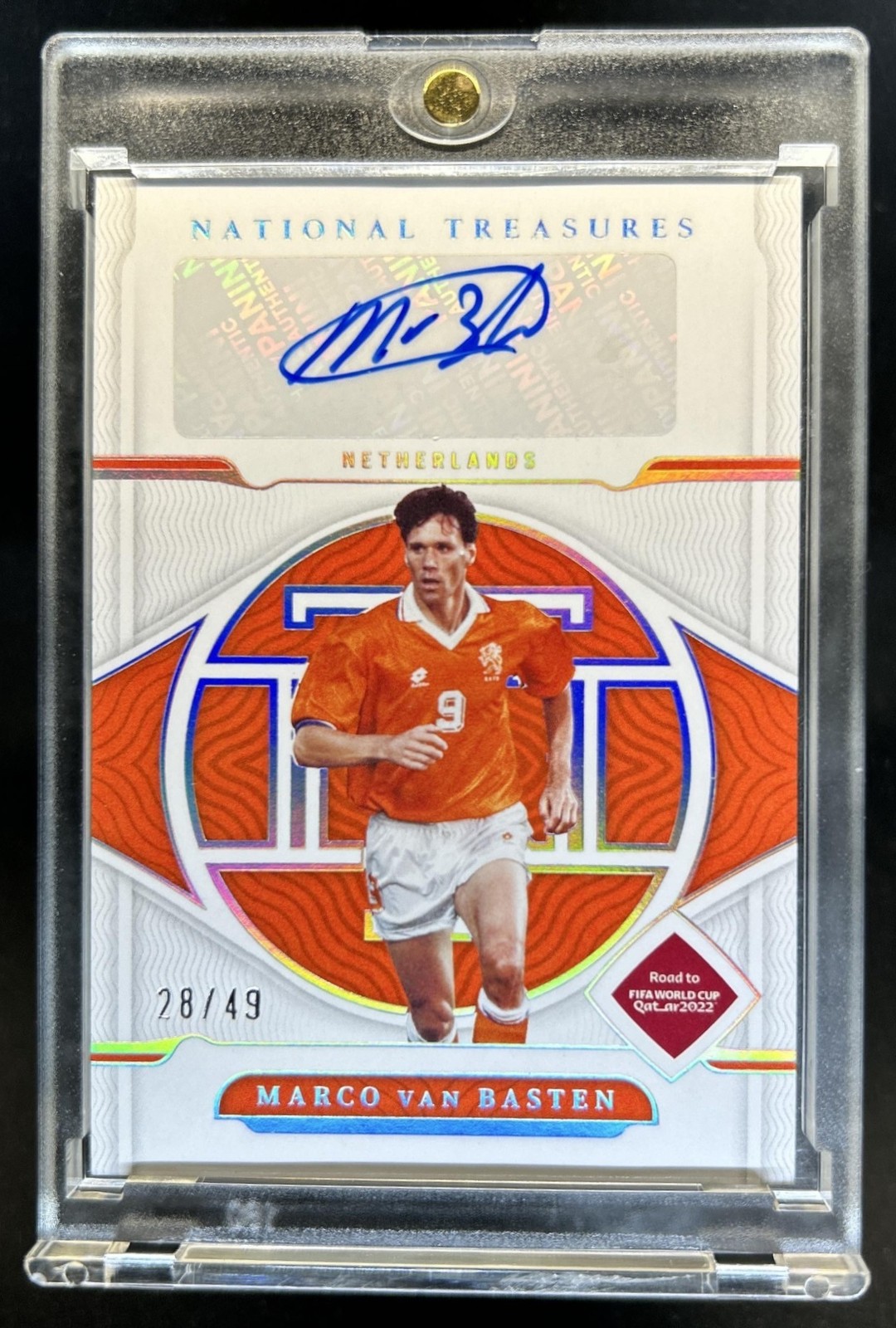 2022-23 National Treasures World Cup Marco Van Basten Signatures Auto #/49