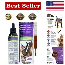 Natural Urinary Tract Support for Dogs and Cats - Delicious 6 oz Chicken Flavor