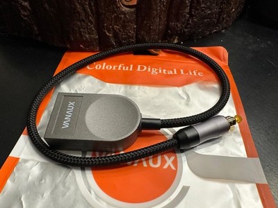 NEW Optical Splitter 1 in 2 Out Fiber Optic Digital Audio Cable Toslink S/PDIF