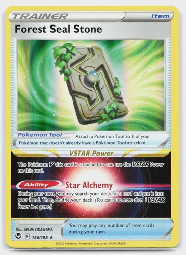 Forest Seal Stone Holofoil SWSH12: Silver Tempest 156/195 Pokemon Near Mint
