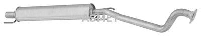Asmet 05.118 front muffler for Opel