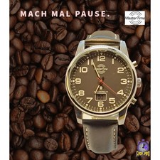 Master Time MTGA-10818-21L Herren Armbanduhr📡Funk, Datum, Tag 🔋 Neue Batterie